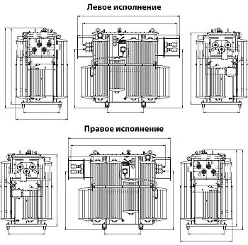 Фото чертежа ТМЗ 4000/10/0,4 Фото чертежа ТМЗ 4000/10/0,4
